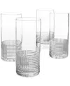 The Cellar Lia Collection 16.9-oz. Fluted Highball Glasses, Set Of 4, Exclusively At Macy's In No Color