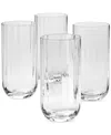 The Cellar Optic Highball Glasses, Set Of 4, Exclusively At Macy's In Clear