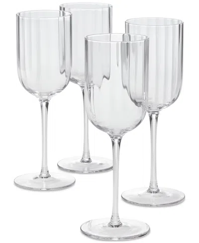 The Cellar Optic White Wine Glasses, Set Of 4, Exclusively At Macy's In Clear