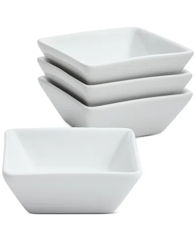 The Cellar Square Dip Bowls, Set Of 4, Exclusively At Macy's In Transparent