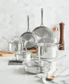 The Cellar Stainless Steel 11-pc. Cookware Set, Exclusively At Macy's In Silver