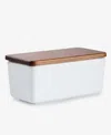 The Cellar James Lidded Butter Dish, Exclusively At Macy's In White