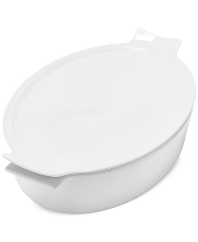 The Cellar James Oval Baker With Lid, Exclusively At Macy's In White