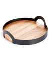 The Cellar Wood And Metal Tray, Exclusively At Macy's In No Color