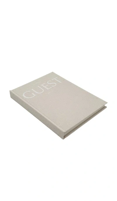 The Ceremony Club Wedding Guest Book In Beige