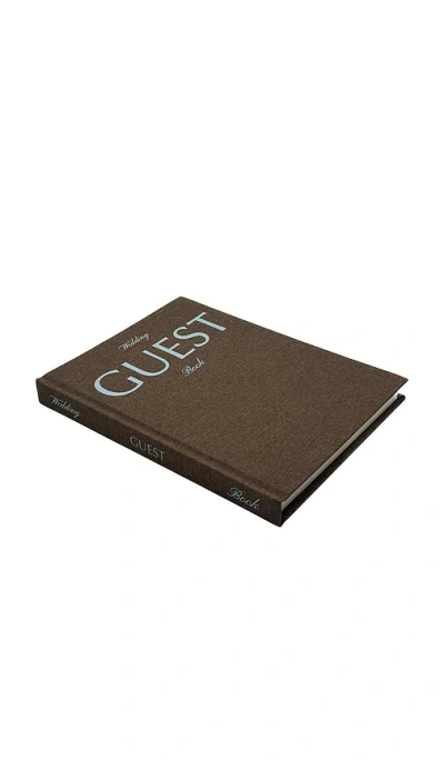 The Ceremony Club Wedding Guest Book In Brown & Blue