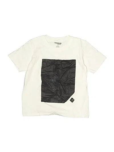 Pre-owned The Chalkboard Tee By Class Attire Kids' Short Sleeve T-shirt In White