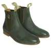 The Chelsea Boot Co Est. 1851 Green Women's Original Chelsea Boot In Olive Leather In Green