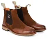 The Chelsea Boot Co Est. 1851 Men's Two Tone Brogue - Brown In Brown