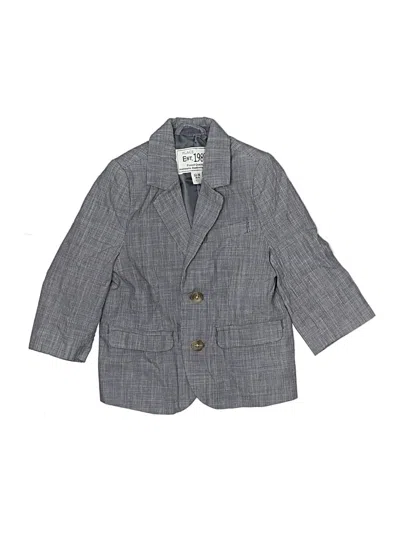 Pre-owned The Childrens Place Kids' Blazer Jacket In Gray