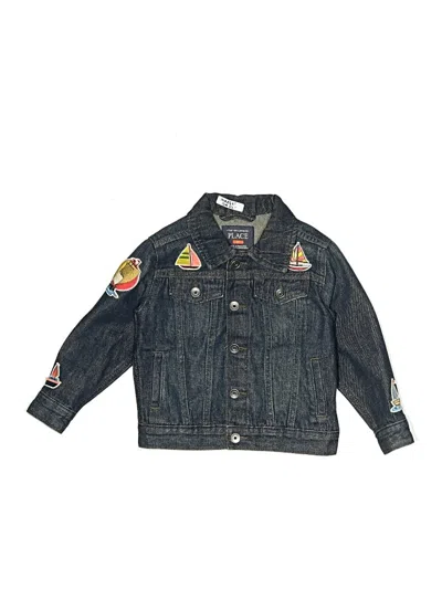 Pre-owned The Childrens Place Kids' Denim Jacket In Blue