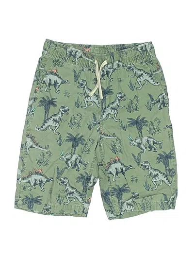 Pre-owned The Childrens Place Kids' Khaki Shorts In Green