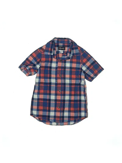 Pre-owned The Childrens Place Kids' Short Sleeve Button Down Shirt