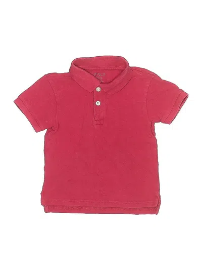 Pre-owned The Childrens Place Kids' Short Sleeve Polo Shirt In Red