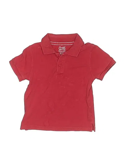 Pre-owned The Childrens Place Kids' Short Sleeve Polo Shirt In Red