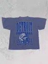 The Clandestine Underground Women's Vintage Oversized Tee In Detroit Blue In Blue