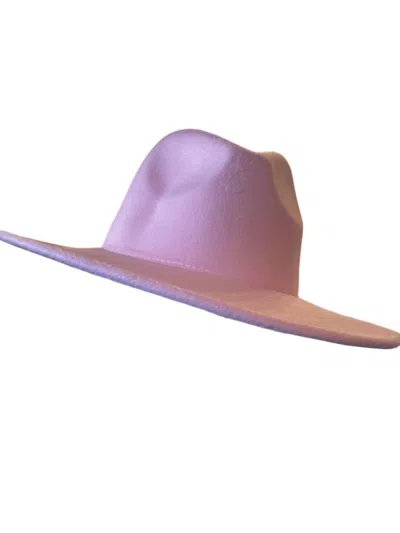 The Classy Cloth Women's Wide Brim Fedora Hat In Pink