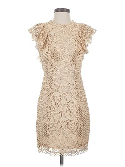 Pre-owned The Clothing Company Cocktail Dress In Tan