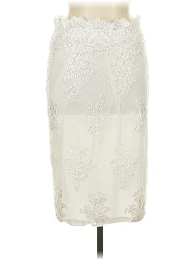 Pre-owned The Clothing Company Formal Skirt In Ivory