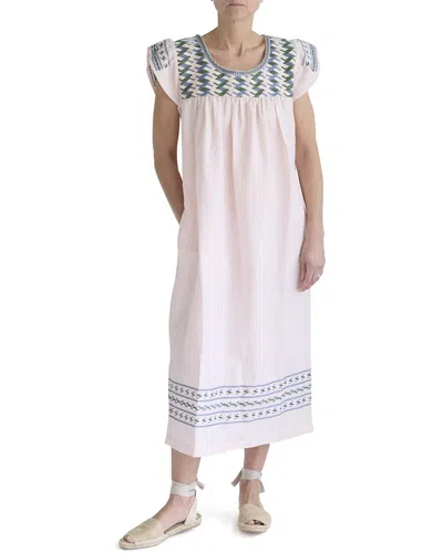 The Coast Marin Linen-blend Midi Dress In White