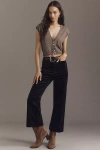 The Colette Collection By Maeve The Colette Crop Corduroy Heart-print Trousers By Maeve In Multi