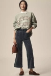 The Colette Collection By Maeve The Colette Cropped Wide-leg Pants By Maeve: Corduroy Edition In Blue