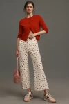 THE COLETTE COLLECTION BY MAEVE THE COLETTE CROPPED WIDE-LEG PANTS BY MAEVE: PRINTED LINEN EDITION