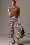 The Colette Collection By Maeve The Colette Cropped Wide-leg Trousers By Maeve: Magic Fabric Edition