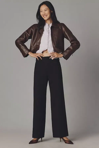 The Colette Collection By Maeve The Colette Full-length Trousers By Maeve: Ponte Edition In Black