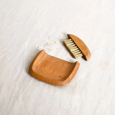 The Collective Crumb Brush Set In Natural