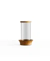 The Collective Home Arbor Hurricane Candle Holder In Brown