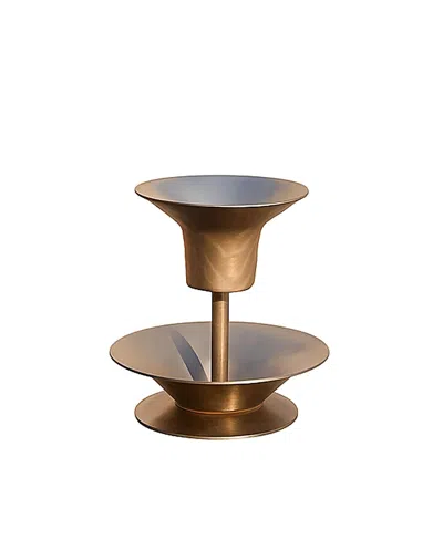 The Collective Home Floral Stem Holder In Gold