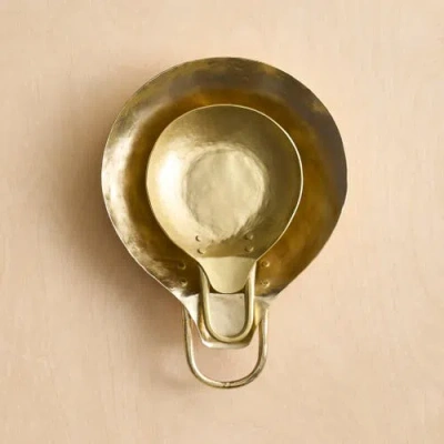 The Collective Home Forge Brass Spoon Rests Assorted In Gold
