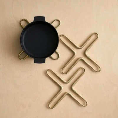 The Collective Home Forge Brass Trivets