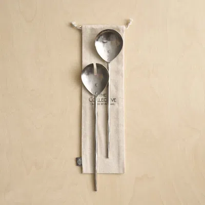 The Collective Home Forge Pewter Salad Servers