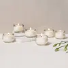 The Collective Home Pebbled Filled Mini-votive Candles