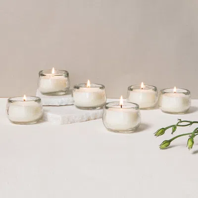 The Collective Home Pebbled Filled Mini-votive Candles