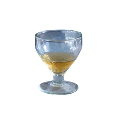 The Collective Home Pebbled Footed Glasses In Blue