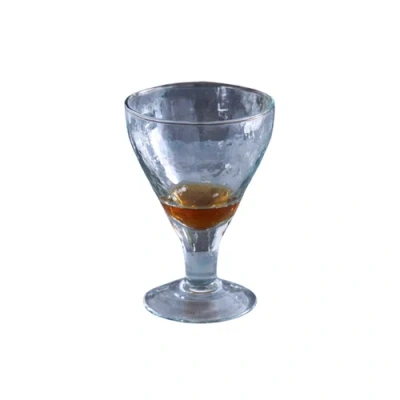 The Collective Home Pebbled Footed Goblets In Blue