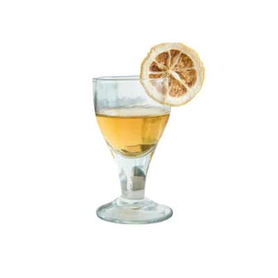 The Collective Home Pebbled Footed Shot Glasses In Transparent