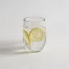 The Collective Home Pebbled Medium Glasses In Transparent