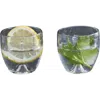 The Collective Home Pebbled Punt Glasses In Transparent