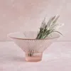 The Collective Home Pressed Pink Glass Low Bowl