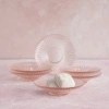 The Collective Home Pressed Pink Glass Small Plates
