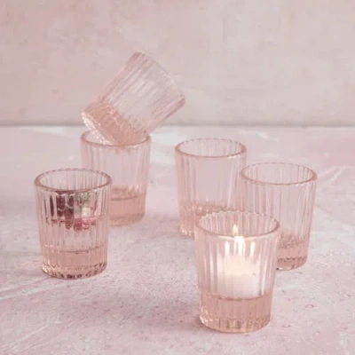 The Collective Home Pressed Pink Shot Glasses