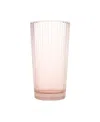 The Collective Home Pressed Pink Tall Glasses, Set Of 4 In Pink