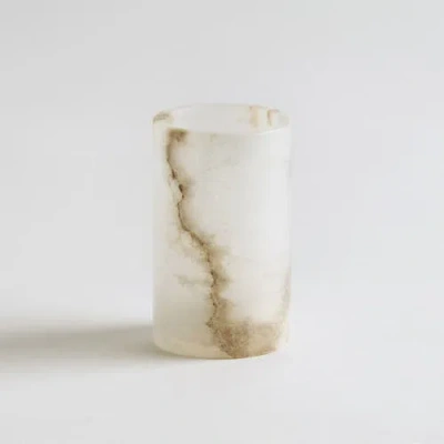 The Collective Home Santo Alabaster Tealight Holder