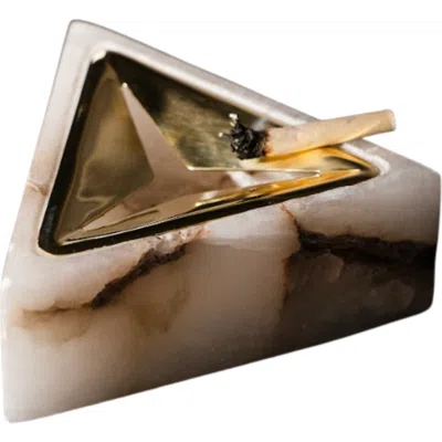 The Collective Home Starfall Ashtray In Beige