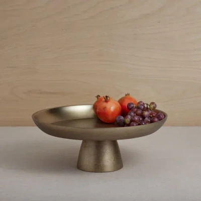 The Collective Home Stinson Antique Brass Large Pedestal