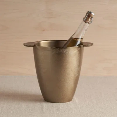 The Collective Home Stinson Antique Brass Wine Chiller